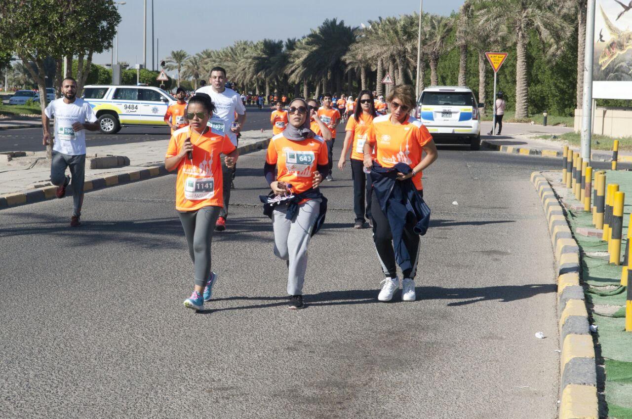 اتحاد الشرطة الرياضي يشارك بمارثون RunQ8 الخيري