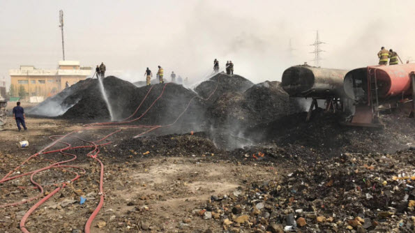 الاطفاء: سيطرنا على حريق شب بمصنع للمعادن في منطقة أمغرة 