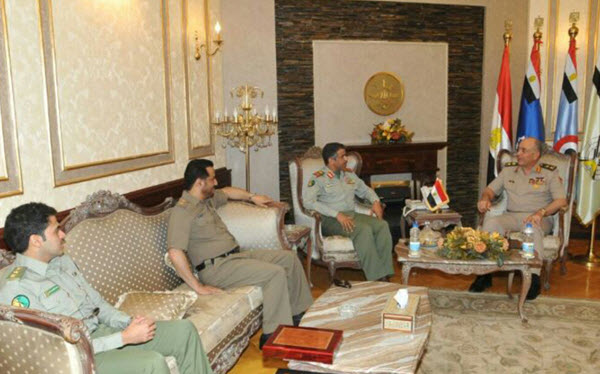 وفد من الحرس الوطني يلتقي رئيس أركان حرب القوات المسلحة المصرية 