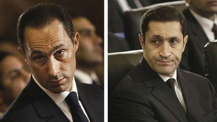 «الجنايات» المصرية تقرر القبض على علاء وجمال مبارك وحبسهما في قضية «التلاعب بالبورصة»
