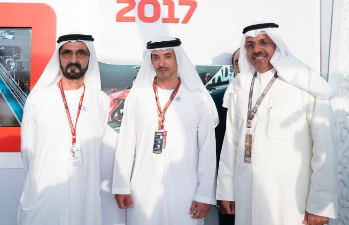 ممثل سمو ولي العهد يحضر حفل افتتاح سباق أبوظبي للفورمولا "1" 