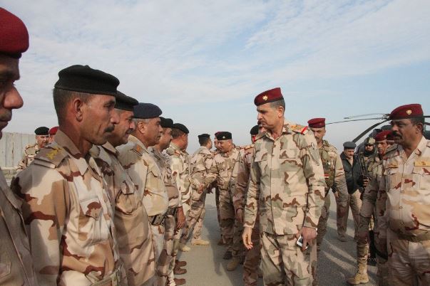 رئيس الأركان العراقي يتفقد القوات العراقية في الموصل 