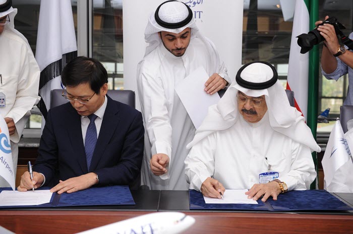 الخطوط الجوية الكويتية توقع اتفاقية تشغيل مبنى الركاب الجديد t4  مع " إينشن" الكوربة