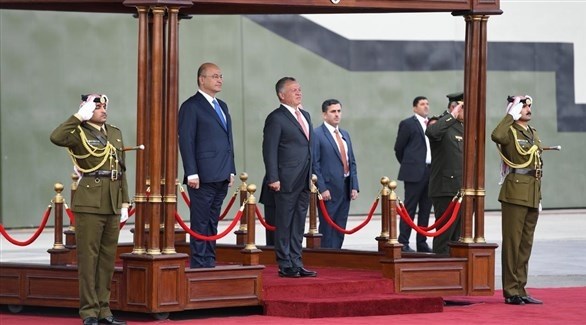 ملك الأردن ورئيس العراق يبحثان جهود محاربة الإرهاب