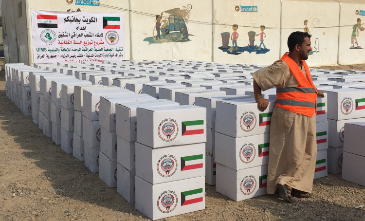 «الكويت بجانبكم».. حملة إغاثة للنازحين العراقيين