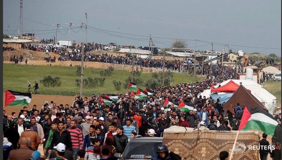 إصابة 189 فلسطينياً في مسيرات العودة على حدود قطاع غزة