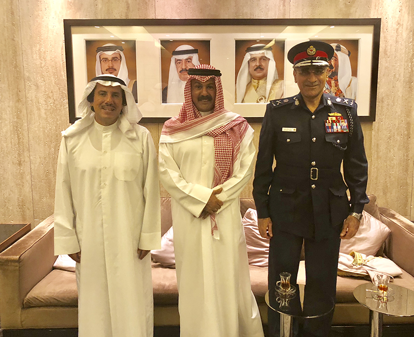 الوكيل المساعد لشؤون امن الحدود يصل المنامة لحضور مراسم تسلم قيادة قوة الواجب 152