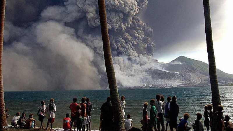 ثوران بركان في بابوا غينيا الجديدة يجبر الآلاف على الفرار