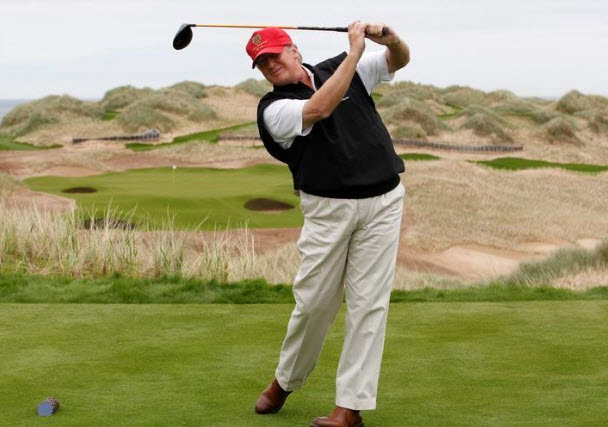 في اعتراف نادر.. ترامب يقول إنه سيلعب الجولف مع تايجر وودز وداستن جونسون