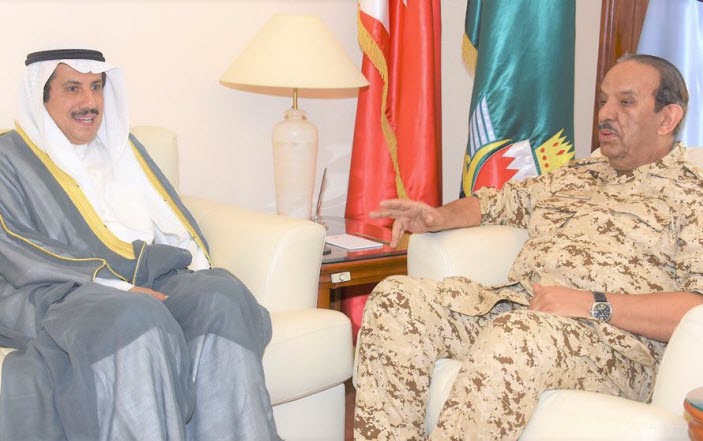 قائد قوة دفاع البحرين يشيد بالعلاقات الاخوية بين المنامة والكويت