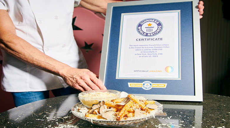 مطعم أمريكي يدخل «غينيس» بأغلى طبق بطاطا مقلية في العالم