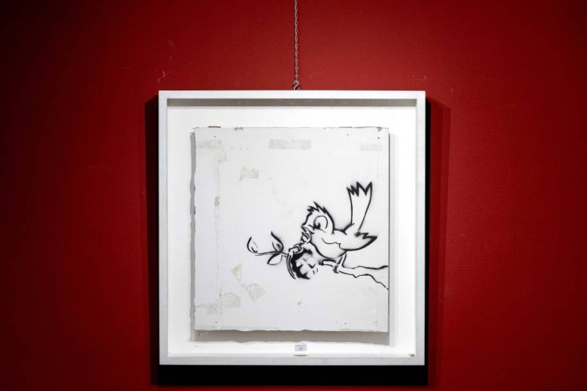 بيع لوحة للفنان بانكسي  مقابل 170 ألف يورو بالمزاد في هولندا