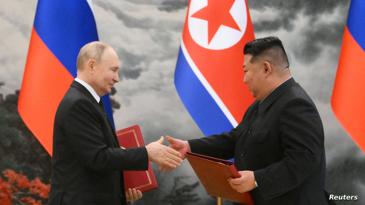  توقيع اتفاقية شراكة استراتيجية شاملة بين كوريا الشمالية وروسيا 