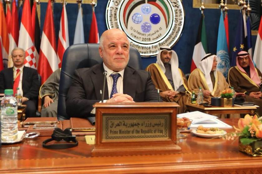 العبادي : العراق يخطط لعقد اجتماع الشهر المقبل للدول الداعمة في مؤتمر الكويت  