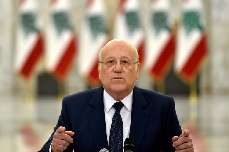 ميقاتي: استقالة الحكومة اللبنانية غير مطروحة ولا يمكن ترك البلد في هذه الظروف