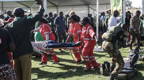 زيمبابوي: إصابة 49 شخصاً في انفجار بتجمع انتخابي للرئيس