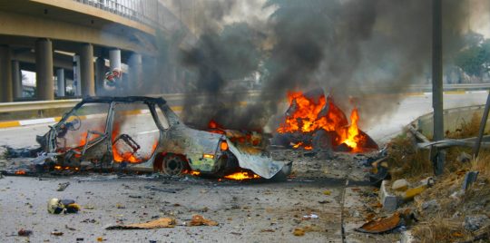 مقتل 10 واصابة 15 اثر انفجار سيارة مفخخة شمالي العراق 