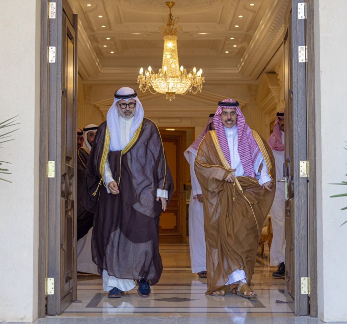 الجابر التقى بن فرحان في الرياض.. تضامن كامل مع المملكة