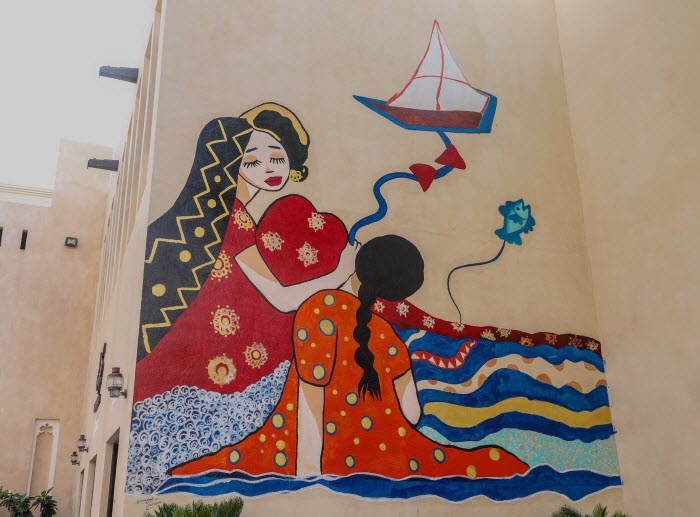  «كتارا»: «سيف الأماني» جدارية  تترجم سحر الطفولة وروعة البحر   