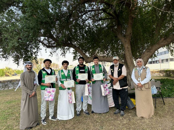  طلبة كلية الكويت التقنيه يطلقون مبادرة بيئية باسم الأمير الراحل