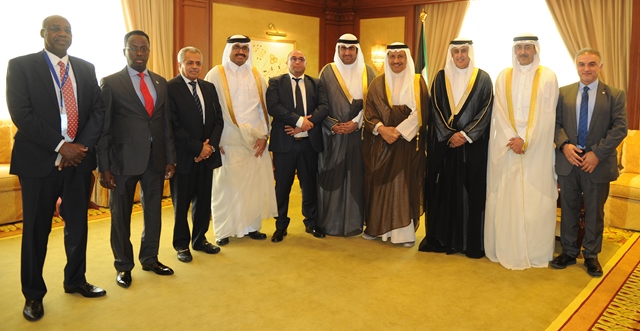 سمو رئيس الوزراء يستقبل الوزراء المشاركين بالدورة ال25 للمنظمة العربية للتنمية الصناعية