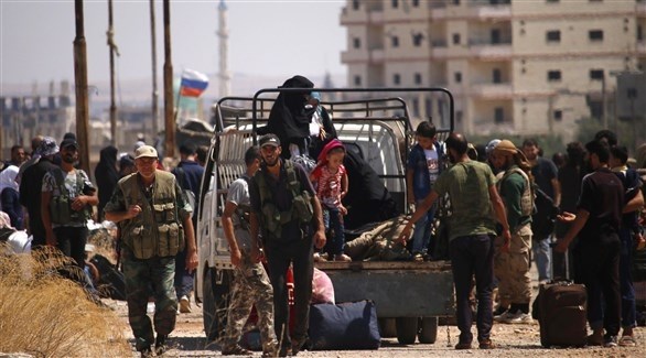 سوريا: بدء إجلاء مقاتلي المعارضة المسلحة من بلدة بشمال درعا