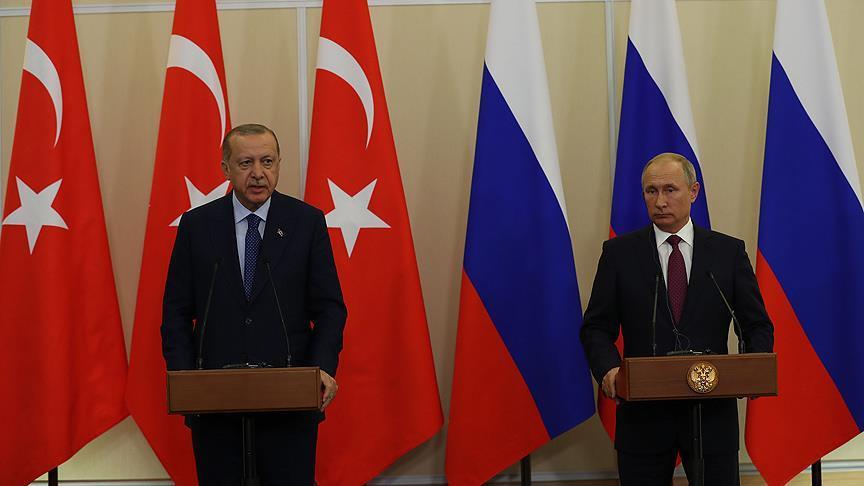 الرئيسان الروسي والتركي يتفقان على اقامة منطقة منزوعة السلاح حول ادلب 