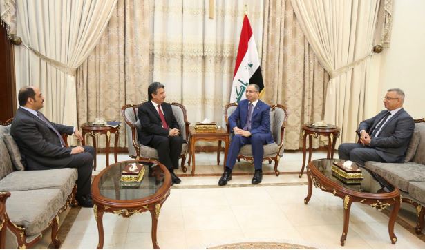 رئيس البرلمان العراقي يبحث مع سفير الكويت جهود اعمار العراق  