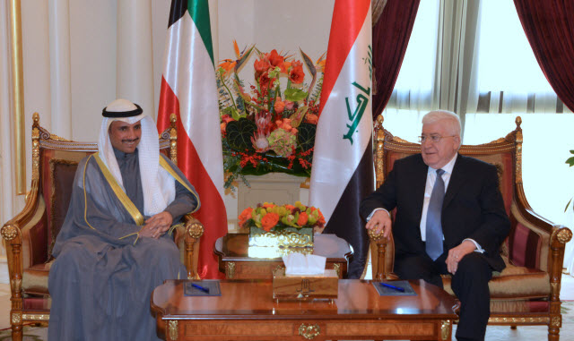 الرئيس العراقي يستقبل رئيس مجلس الأمة 
