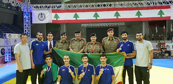 ميدالية فضية و4 برونزيات لمنتخب الكويت العسكري بختام البطولة العربية للتايكواندو 
