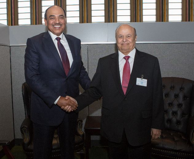 الرئيس اليمني يلتقي وزير الخارجية الكويتي في نيويورك 