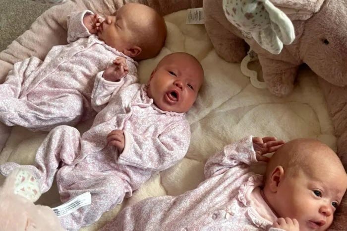  بريطانية تنجب 3 شقيقات توأم متطابقات وراثياً!