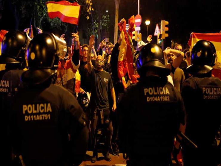 إصابة 89 شخصا واعتقال 54 في مظاهرات كتالونيا 