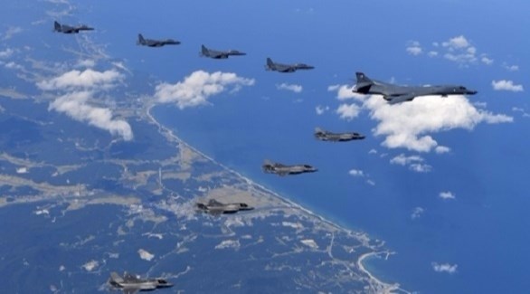 مقاتلات أمريكية تحلق فوق شبه الجزيرة الكورية