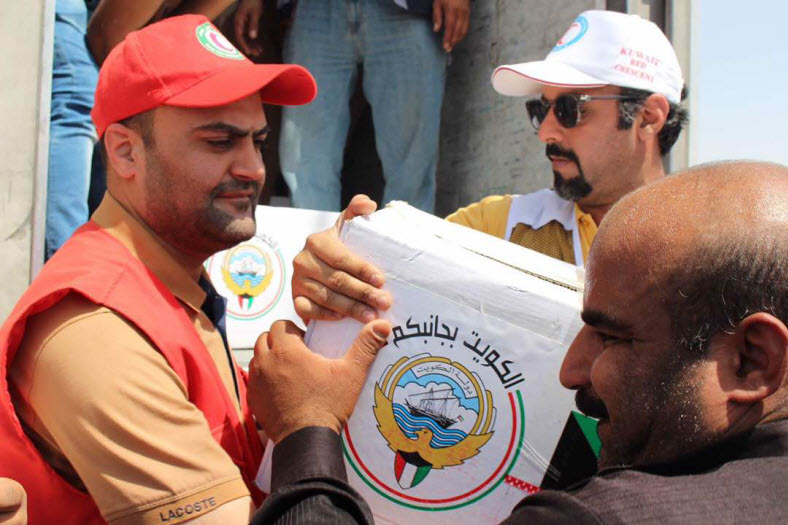 "الهلال الاحمر" الكويتية: توزيع الدفعة الثالثة من المساعدات في البصرة 