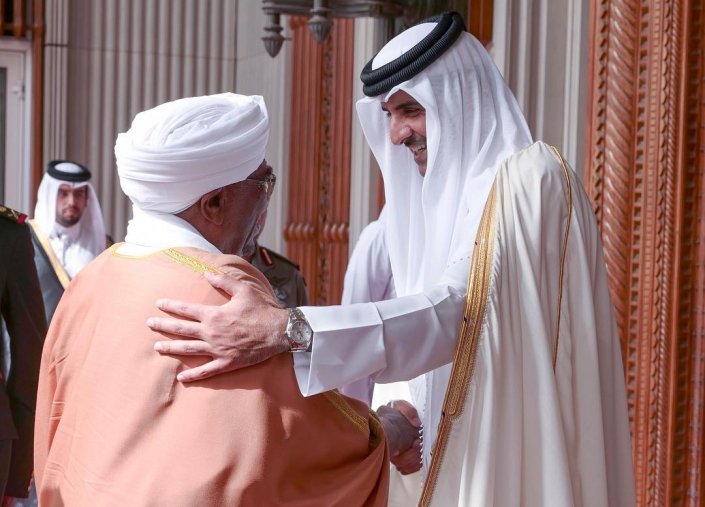أمير قطر للبشير: حريصون على وحدة السودان واستقراره