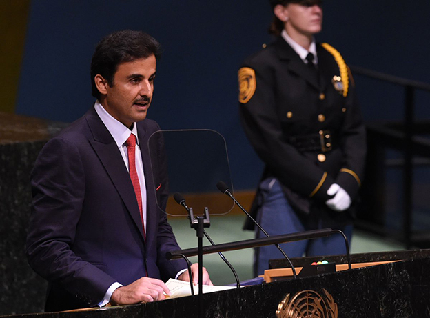 أمير قطر يكشف عن اتفاق مع الامم المتحدة لمحاربة مرض الكوليرا في اليمن 