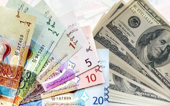 الدولار يستقر أمام الدينار عند 0.302 واليورو يرتفع الى 0.356 