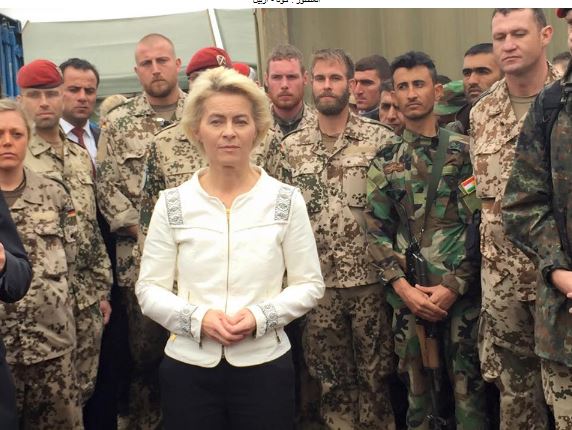 وزيرة الدفاع الالمانية في اربيل لبحث القضايا السياسية والعسكرية 