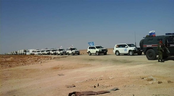 شاحنات إغاثة تابعة للأمم المتحدة تصل مخيم الركبان