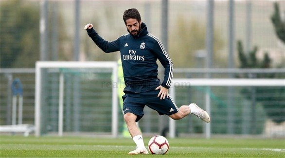 إيسكو يواصل التدريبات مع ريال مدريد