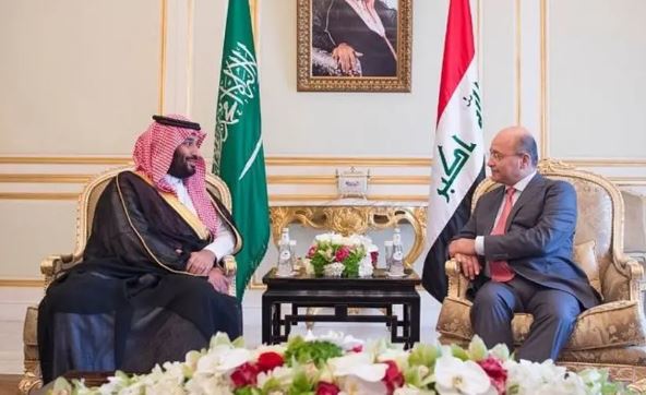 الرئيس العراقي وولي العهد السعودي يبحثان تطورات الأوضاع في المنطقة 