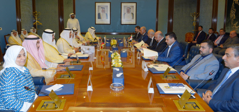 سمو رئيس الوزراء يعقد جلسة مباحثات رسمية مع نظيره العراقي 