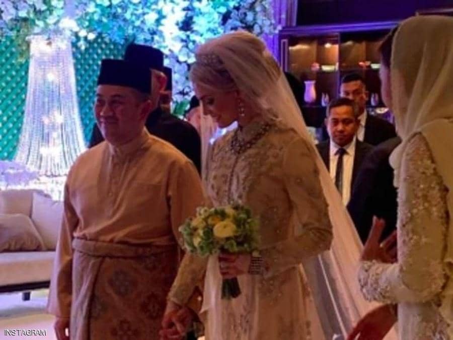زفاف أسطوري لولي العهد الماليزي على «حسناء سويدية»
