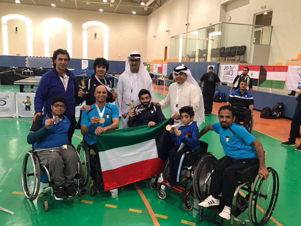 النادي الكويتي للمعاقين يحصد ميداليات متنوعة في بطولة غرب آسيا البارالمبية