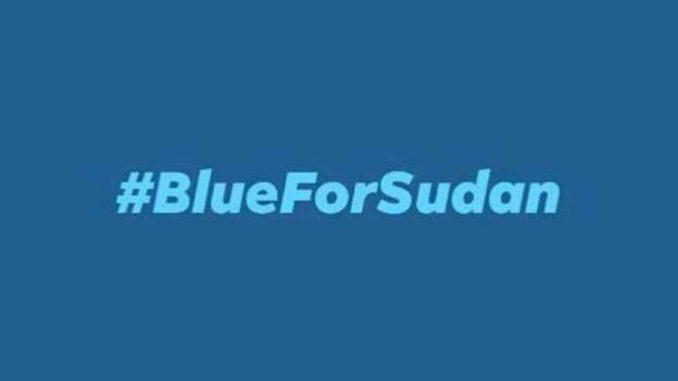 اللون الأزرق:  من أجل السودان . تعرف على قصة اللون التي اجتاحت مواقع التواصل