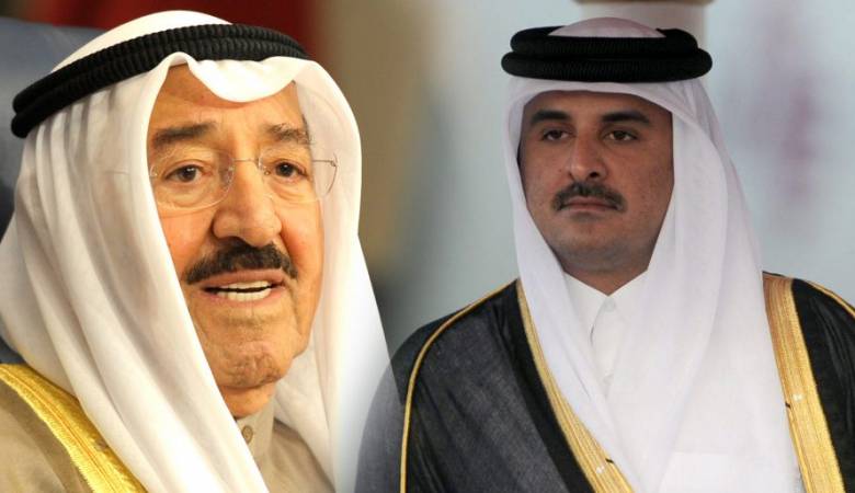سمو الأمير يتلقى اتصالا هاتفيا من أمير دولة قطر