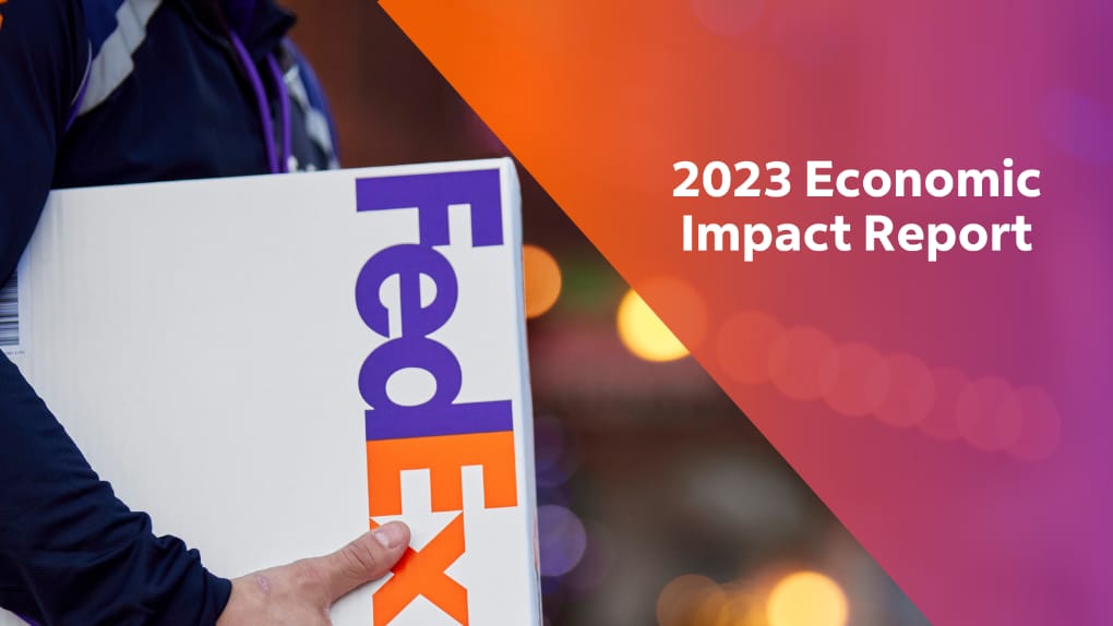  فيديكس قدمت أكثر من 80 مليار دولار أمريكي كتأثير مباشر على الاقتصاد العالمي في السنة المالية 2023 