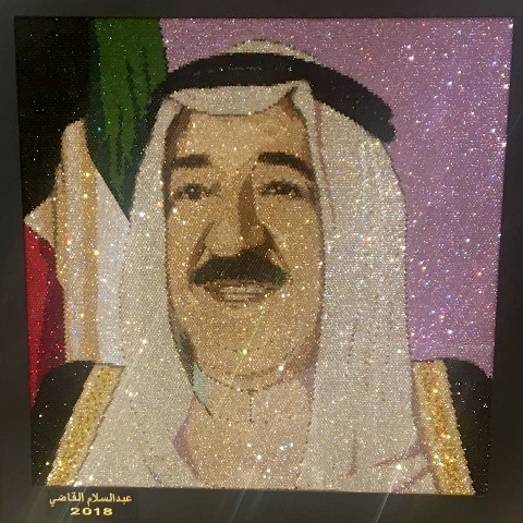  فنان قطري يبدع لوحة لسمو امير البلاد تزامنا مع الاحتفالات الوطنية