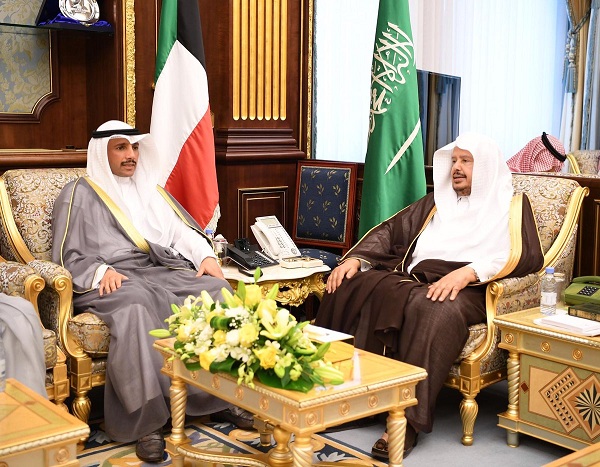 الرئيس مرزوق الغانم يعقد مباحثات رسمية مع رئيس مجلس الشورى السعودي 